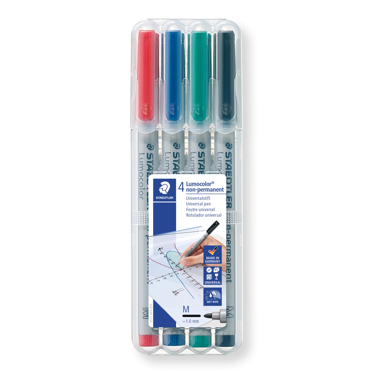 Staedtler Universal pen Lumocolor non-p M 4pc