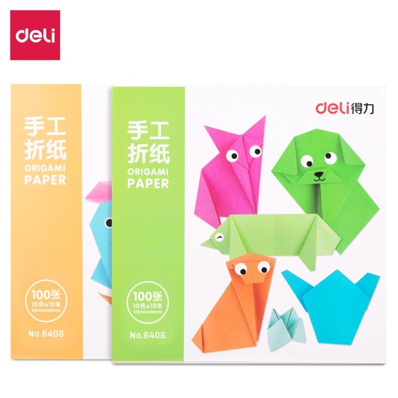 Deli Origami Paper 10x10CM (Pack of 100's)