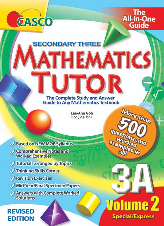 Sec Mathematics Tutor 3A Volume 2 | Pacific eShop